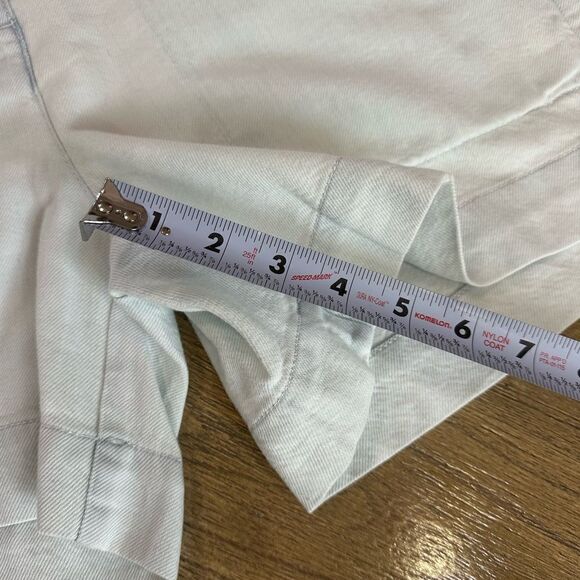 Proenza‎ Schouler Chambray High Waist Shorts size 8 Elastic Waistband - Picture 9 of 15